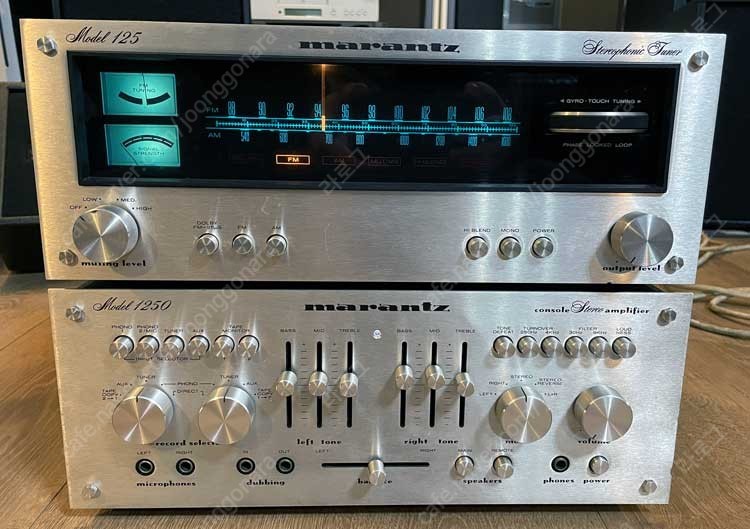 marantz 인티앰프 1250 & 튜너 125 팝니다.