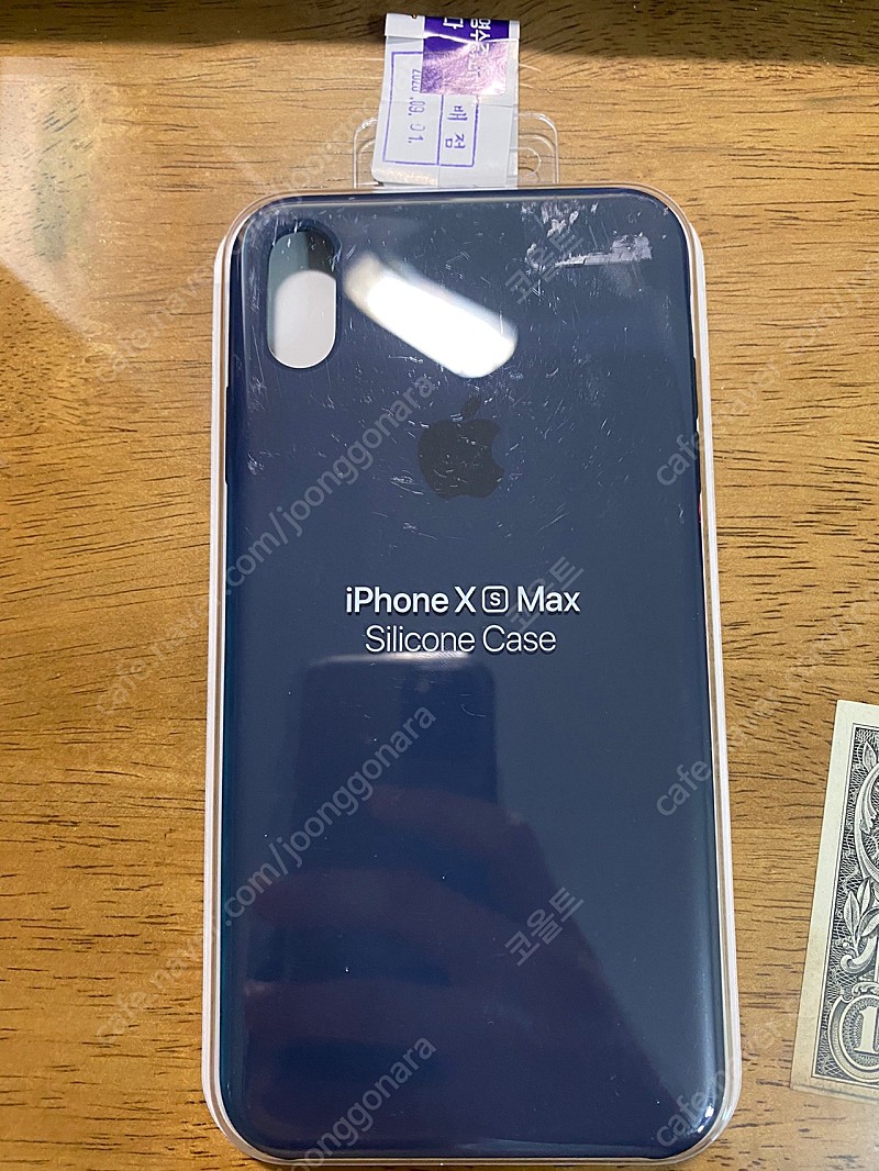 아이폰 xs max 정품 실리콘 케이스 팝니다 미드나잇블루