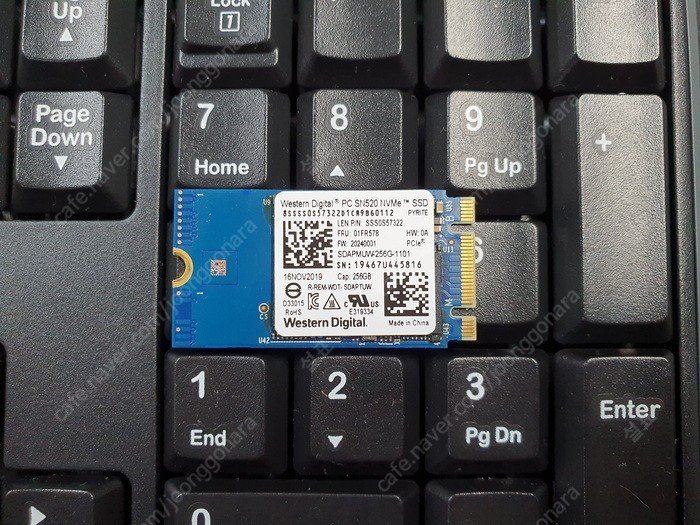(분당 죽전 수원) WD SN520 NVME M2 SSD 250GB 팝니다.