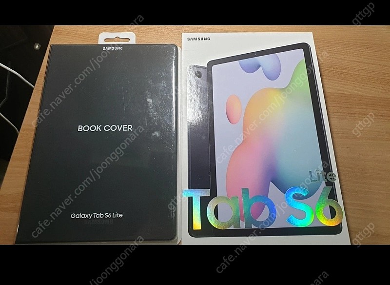 TAB S6 LITE WIFI 128G (옥스포드그레이) + BOOK COVER(블랙) 정품 미개봉 판매합니다.