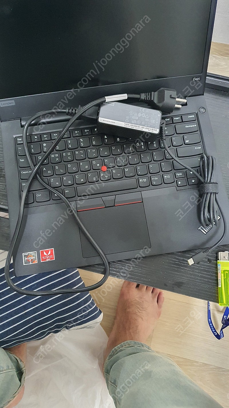 레노버 ThinkPad 노트북 E495-S03P (Ryzen7 3700U 39.6cm Radeon Vega10) a급