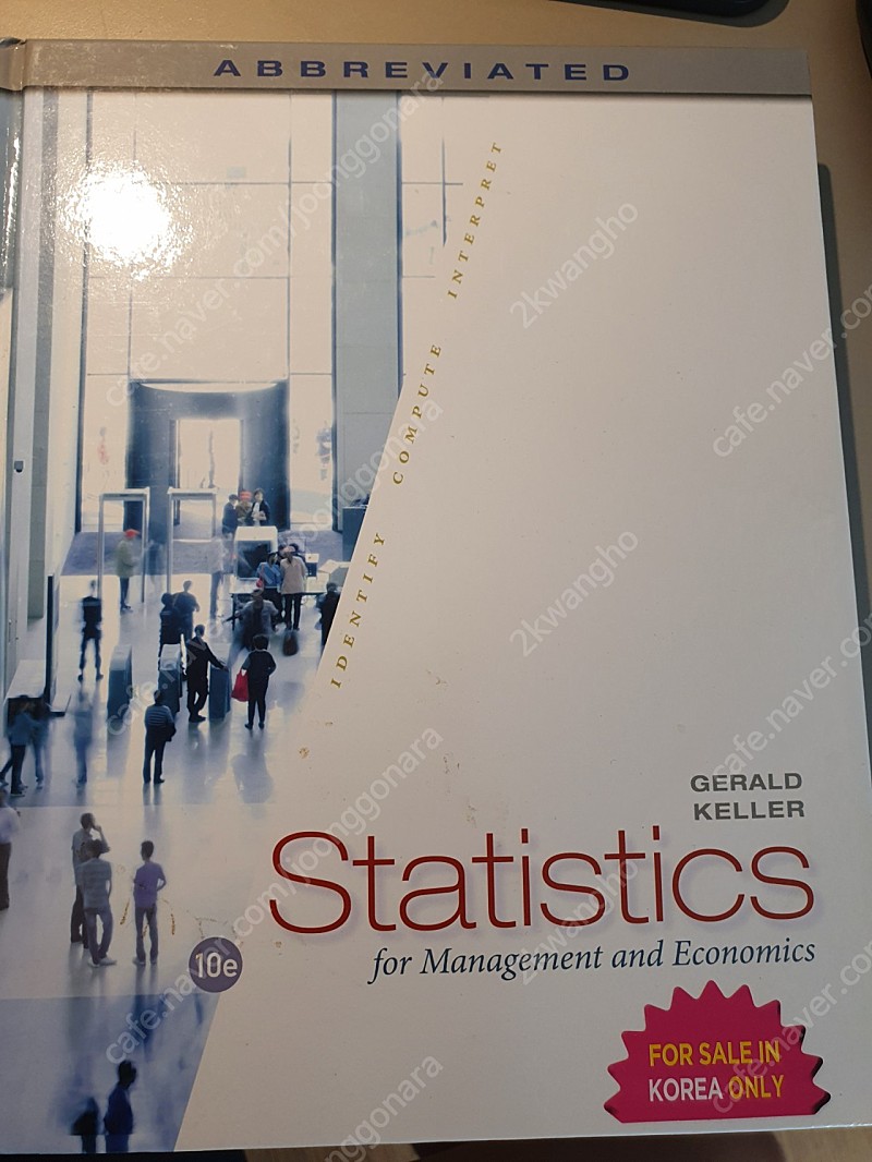 Statistics for Management and Economics 10th edition (전공서적)