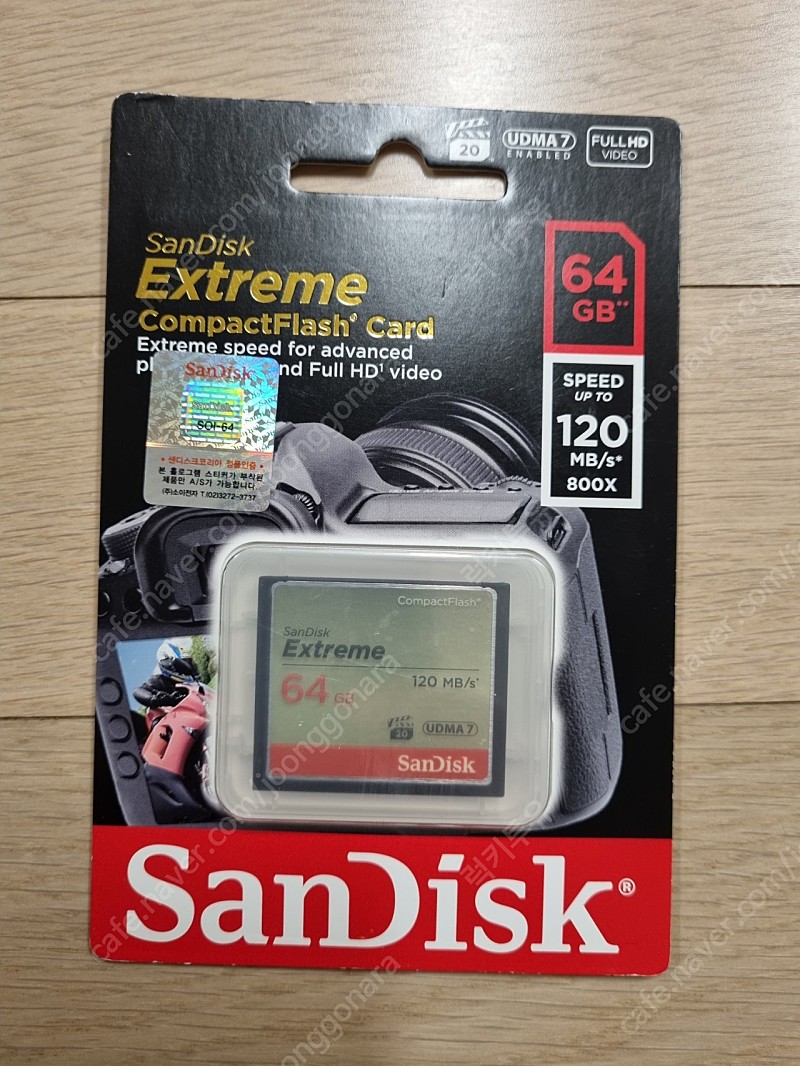 샌디스크 익스트림 64GB CF메모리카드 새상품