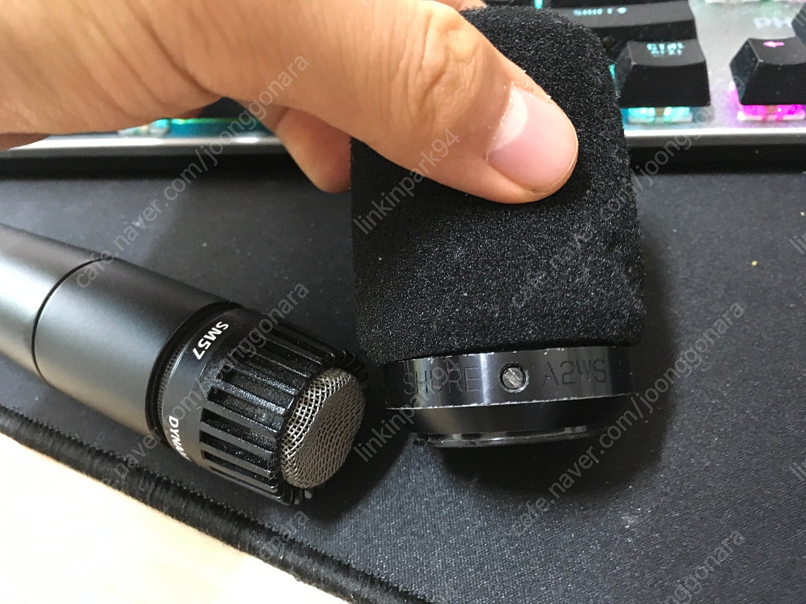 국민 마이크 슈어 shure SM57 + A2WS 팝필터 9만원