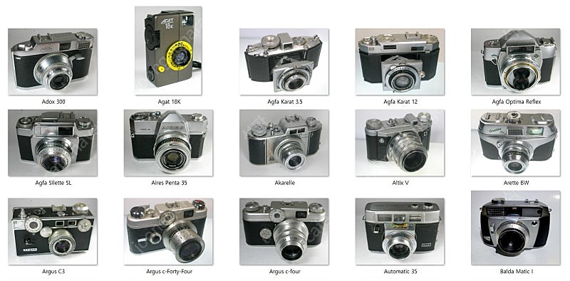 수집용 35mm 필름카메라 일괄 매도 8-1