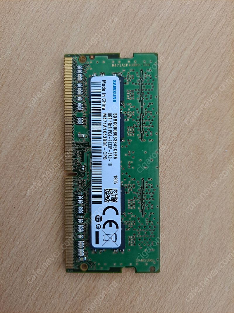 노트북용 RAM 삼성 8GB PC4-2133P 1개